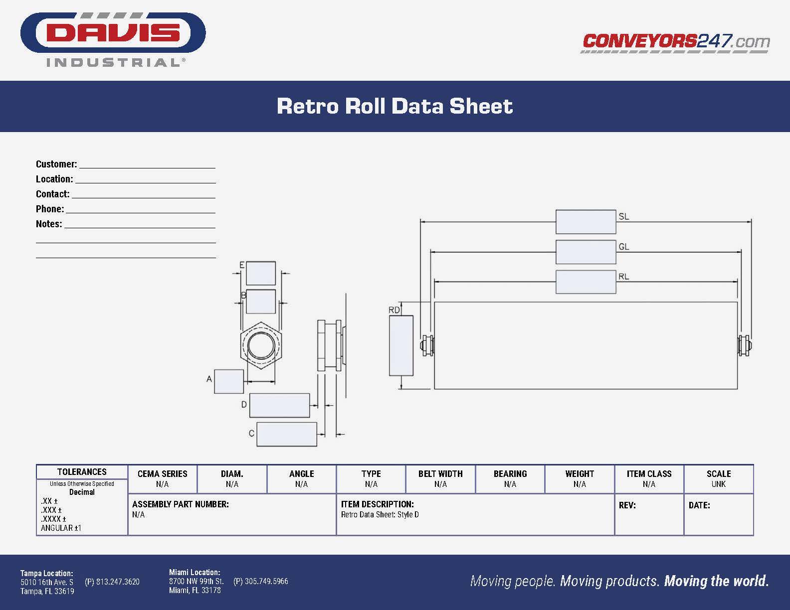 Davis_Retro Roll Data Sheet - Type D