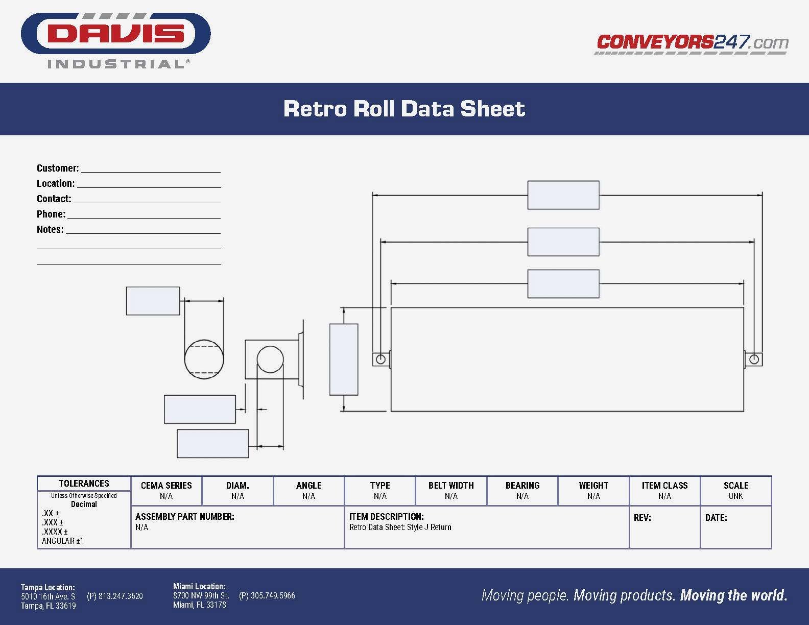 Davis_Retro Roll Data Sheet - Type J