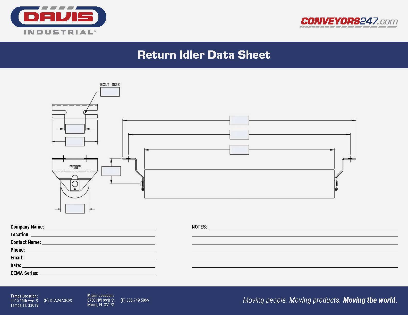 Davis_Return Idler Data Sheet